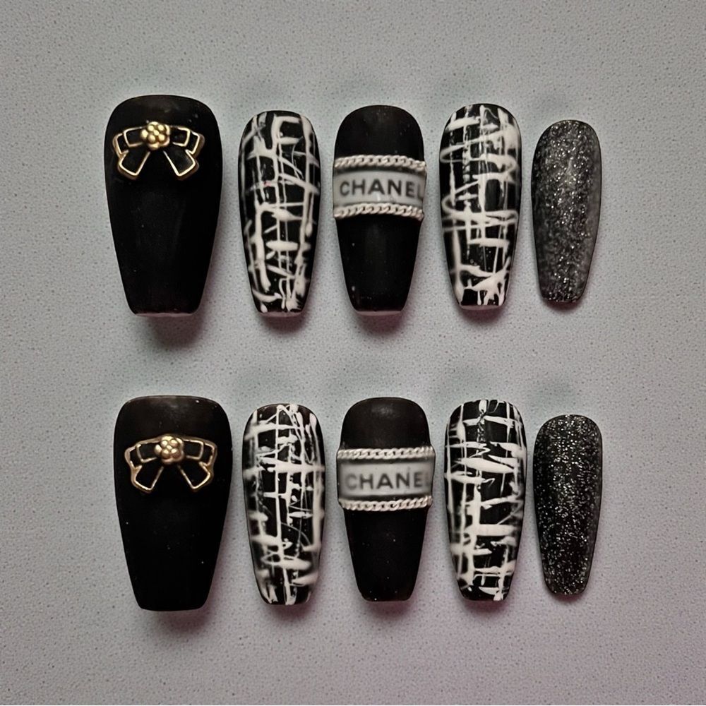 Custom Handmade Reusable Designer Press On Nails